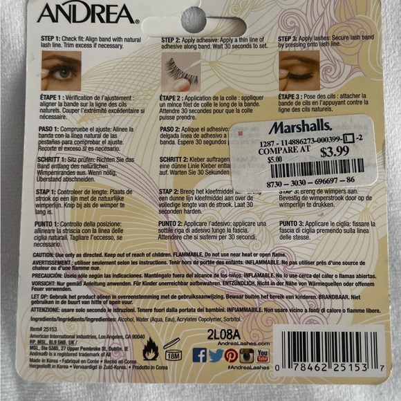 Andrea Brush-On Striplash Clear Brand new in packaging Eyelash Glue Full Size - Picture 2 of 3